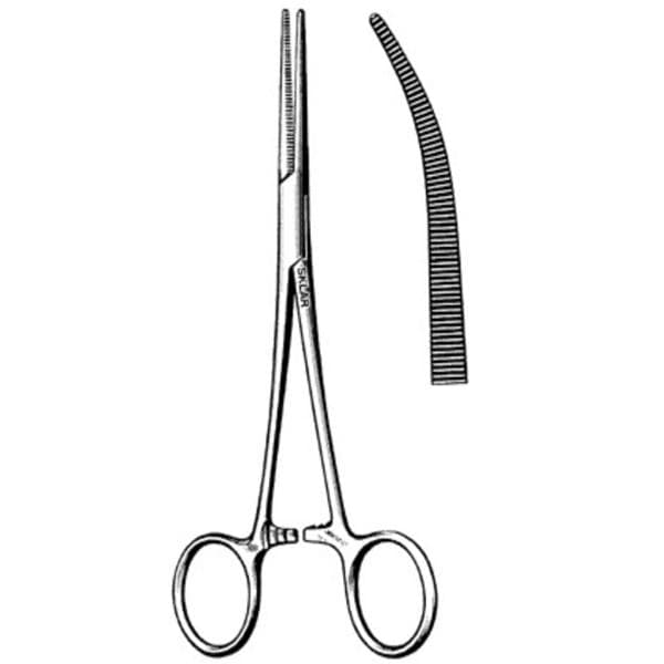 Coller Forcep Curved 6-1/4" Stainless Steel Ea