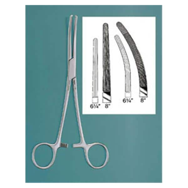 Rochester-Ochsner Hemostatic Forcep Curved 6-1/4" Stainless Steel Atclvbl Ea