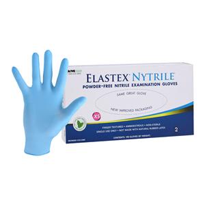 Elastex Nytrile Nitrile Exam Gloves X-Small Blue Non-Sterile