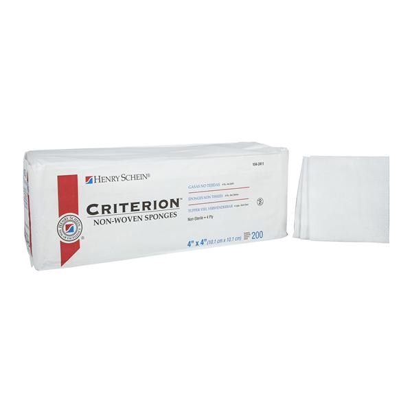 Criterion Rayon/Polyester Blend Non-Woven Sponge 4x4" 4 Ply Non-Sterile Sqr LF, 10 PK/CA