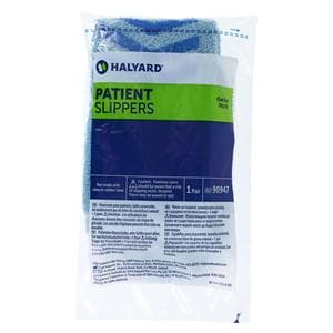 Patient Slippers Terrycloth Blue Universal Disposable 48/Ca