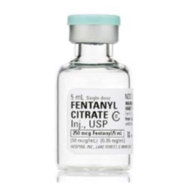 Fentanyl Citrate Injection 50mcg/mL SDV 5mL 25/Bx