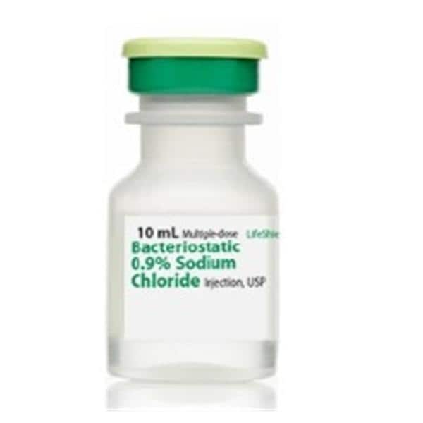 Sodium Chloride Bacteriostatic Injection 0.9% LF MDV 10mL 25/Bx