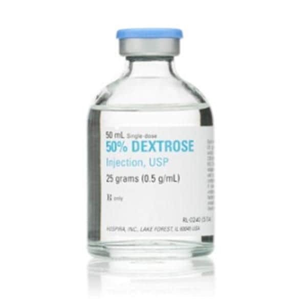 Dextrose 50% Injection PF FTV SDV 50mL 25/Bx, 2 BX/CA