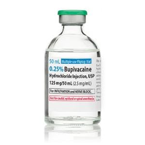 Bupivacaine HCl Injection 0.25% MDV 50mL 25/Bx