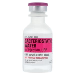 Water Bacteriostatic Injection No Mercury FTV MDV 30mL 25/Pk