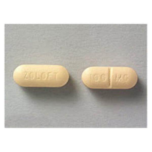 Zoloft Tablets 100mg Bottle 100mg Henry Schein Medical