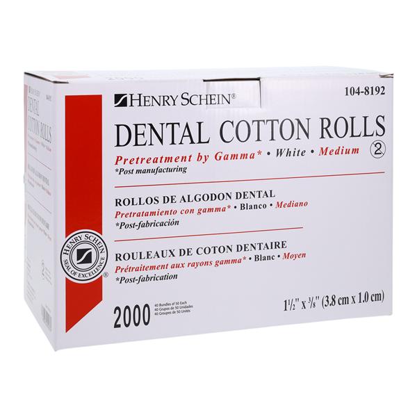 Wrapped Cotton Roll 1.5 in Sterile 2000/Bx