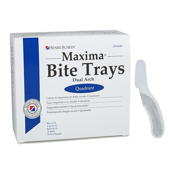 Maxima Bite Trays Dual Arch Quadrant 35/Bx