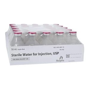 Water for Injection Injection PF SDV 50mL 25/Bx