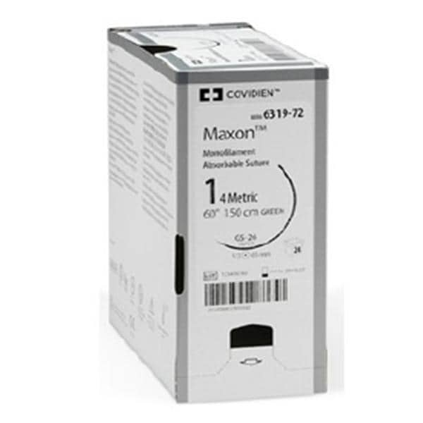 Maxon Suture 5-0 30" Polyglyconate Copolymer Monofilament CV-22 Green 36/Ca