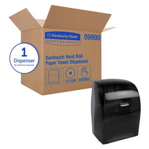 Sanitouch Paper Towel Roll Dispenser Black Plastic Ea