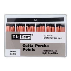 Gutta Percha Points Medium Black 100/Bx