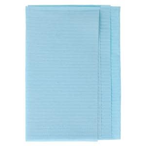 Econoback Patient Towel Tissue / Poly 13 in x 19 in Blue Disposable 500/Ca