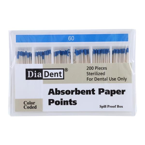 Absorbent Points Size 60 Blue 200/Bx