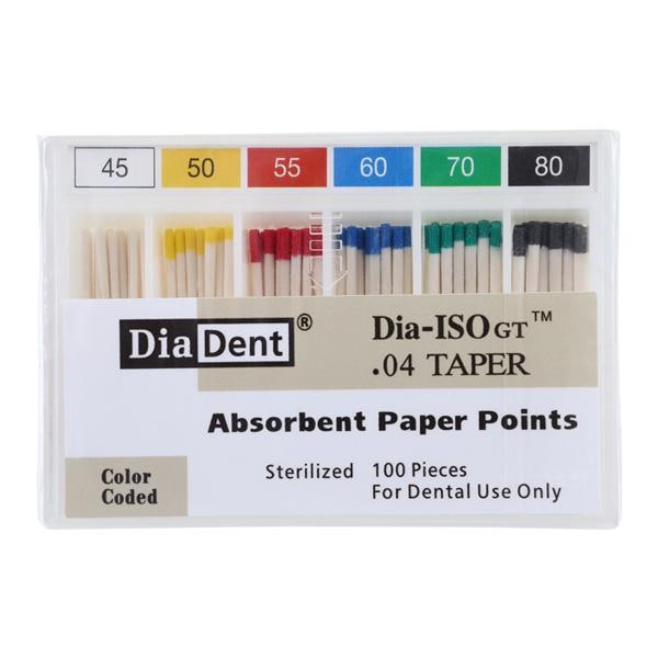 Dia-ISOGT Paper Points Size #45-80 0.04 100/Bx