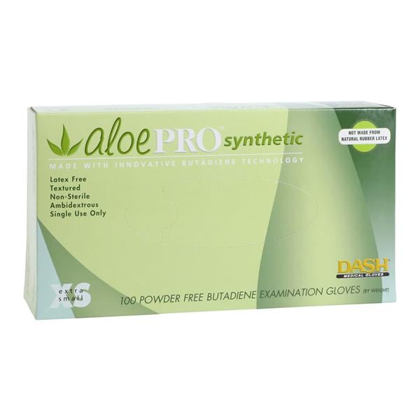 AloePRO Synthetic Exam Gloves X-Small Green Non-Sterile