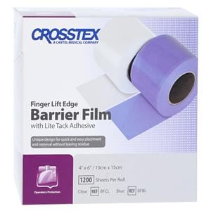 Barrier Finger Lift Film 4 in x 6 in Clear 1200/Rl, 8 RL/CA