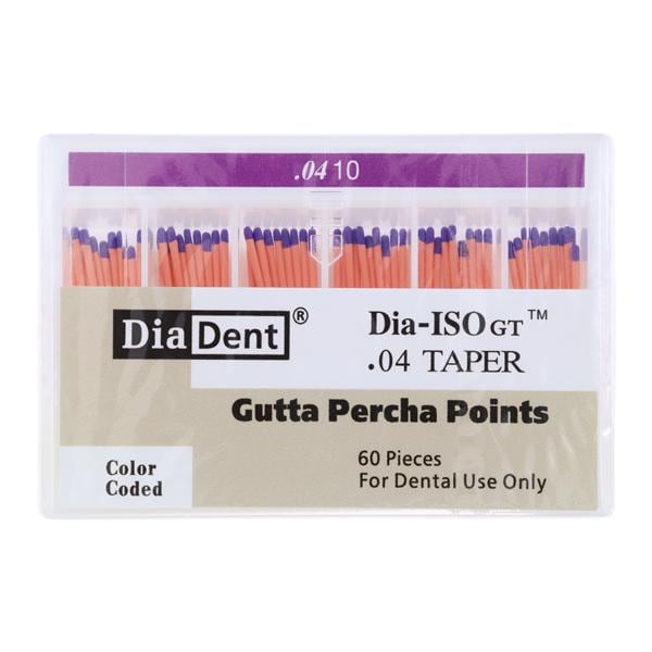 Dia-Pro Hand Rolled Gutta Percha Points Size 5 Blue 60/Bx