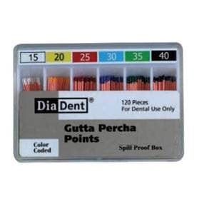 ML.029 Hand Rolled Gutta Percha Points Size 40 120/Bx