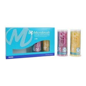 Microbrush Bendable Micro Applicator Yellow / Pink 400/Pk