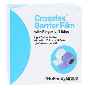 Barrier Finger Lift Film 4 in x 6 in Blue 1200/Rl, 8 RL/CA