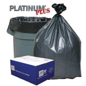 Bag Trash Slim Jim 23gal Plastic 28x45 Black 100/Ca