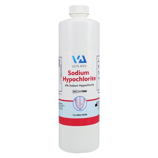 6% Sodium Hypochlorite Root Canal Prep Solution 16 oz Ea, 8 BT/CA