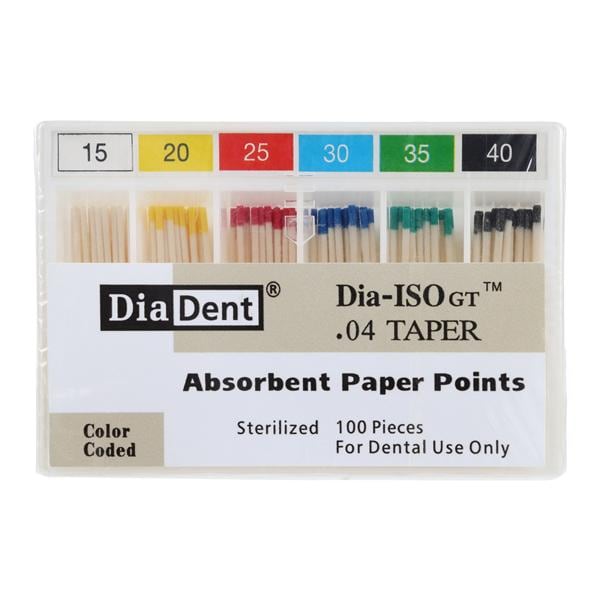 Dia-ISOGT Paper Points Size #15-40 0.04 100/Bx