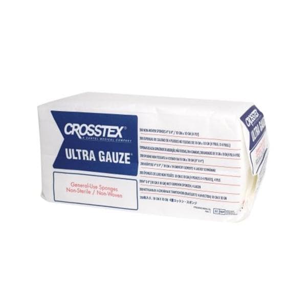 Ultra Gauze Rayon/Polyester Blend Non-Woven Sponge 2x2" 4 Ply Non-Sterile Sq LF