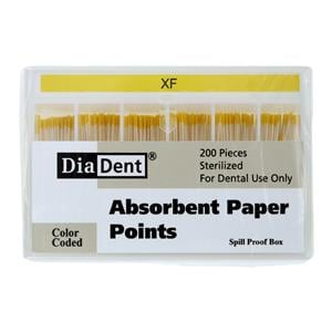 Absorbent Points X-Fine Yellow 200/Bx