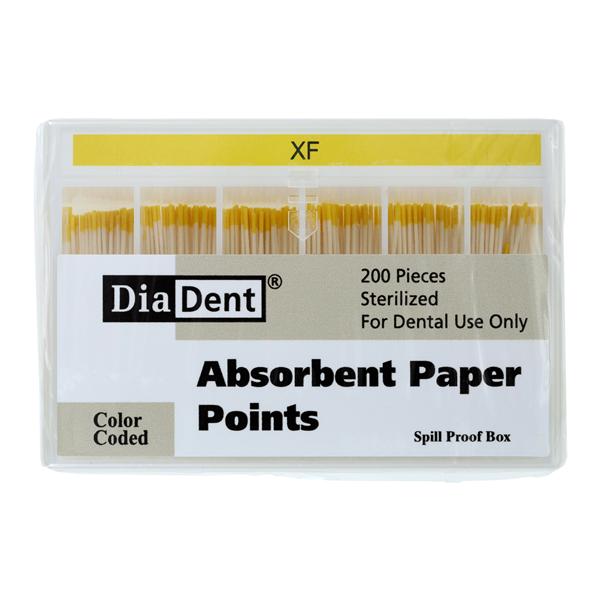 Absorbent Points X-Fine Yellow 200/Bx