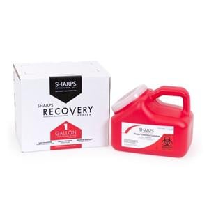 Recovery Mailer System 1gal Red 9x6x7-1/2" Plastic Ea