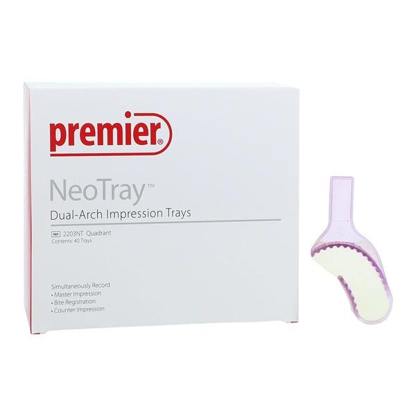 NeoTray Bite Trays Quadrant 40/Bx