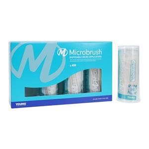 Microbrush Bendable Micro Applicator White 400/Pk