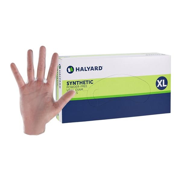Halyard Vinyl Exam Gloves X-Large Clear Non-Sterile
