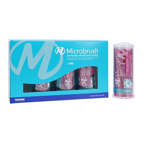 Microbrush Bendable Micro Applicator Pink 400/Pk