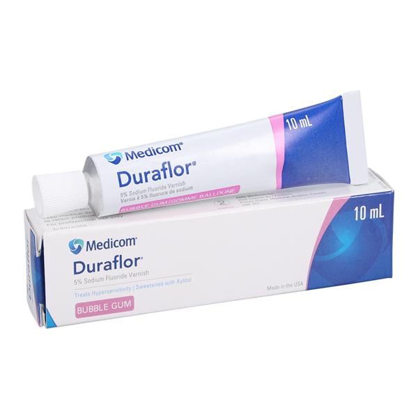 Duraflor Fluoride Varnish Tube 5% NaF 10 mL Bubblegum 10Ml/Tb