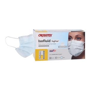 Isofluid Fog-Free Mask ASTM Level 1 Anti-Fog Blue 40/Bx