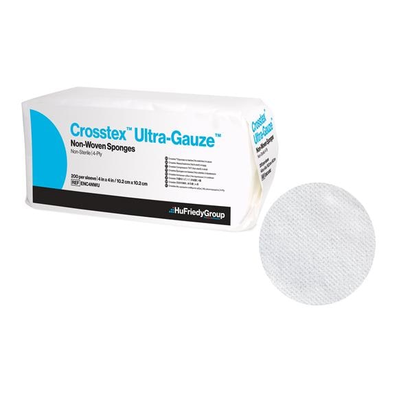 Ultra Gauze Rayon/Polyester Blend Gauze Sponge 4x4" 4 Ply Non-Sterile Square LF