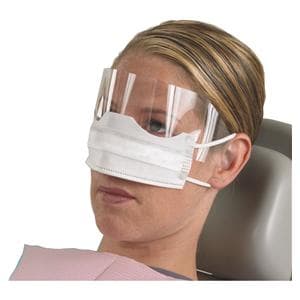 Patient Combination Mask / Shield White 25/Bx