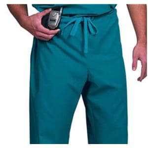 Scrub Pant 65% Polyester / 35% Cotton 1 Pocket Medium Teal Unisex Ea