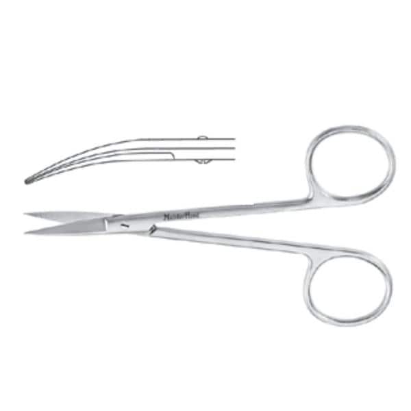 Meister-Hand Iris Scissors Curved 4-1/2" Stainless Steel Ea