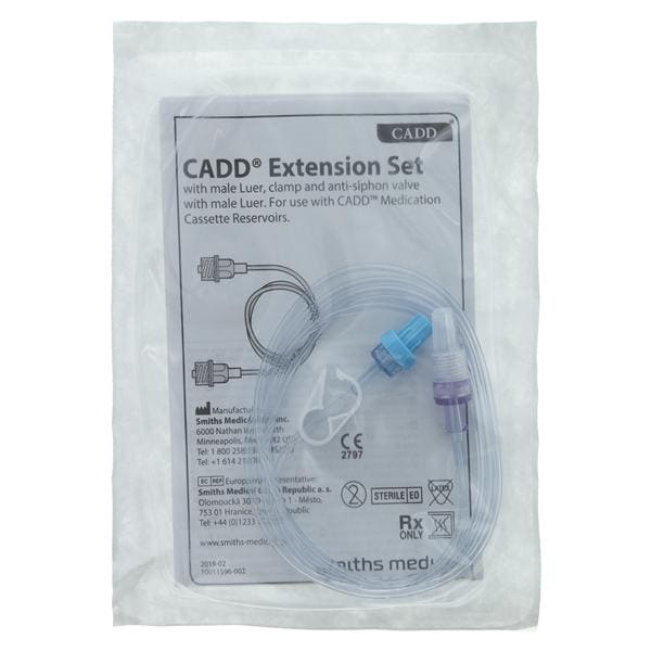 CADD IV Extension Set 60" Male/Male Luer 50/Bx