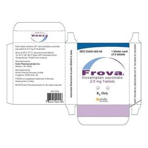 Frova Tablets 2.5mg Blister Pack 9/Pk