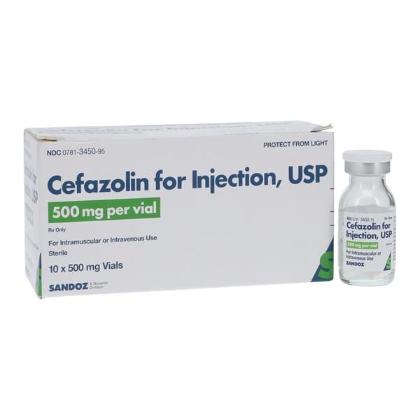 Cefazolin Injection 500mg/vl Powder Vial 10/Bx