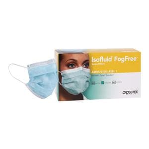 Isofluid Fog-Free Mask ASTM Level 1 Anti-Fog Turquoise 40/Bx