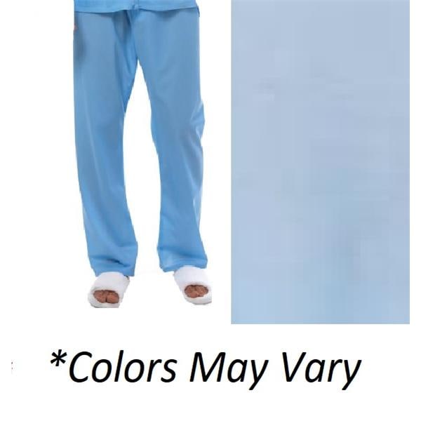 Pajama Pant Poly/Ctn No Pockets X-Large Light Blue Unisex Ea