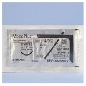 Monoplus Suture 4-0 18" Polydioxanone Monofilament DSMP19 Violet 36/Bx