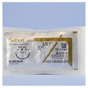 Softcat Suture 3-0 30" Chromic Gut Monofilament HR-26 Undyed 36/Bx